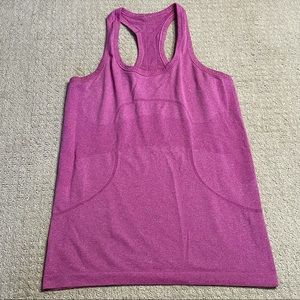 Lululemon Run Swiftly Tech Racerback Heathered Vintage Pink Size 8